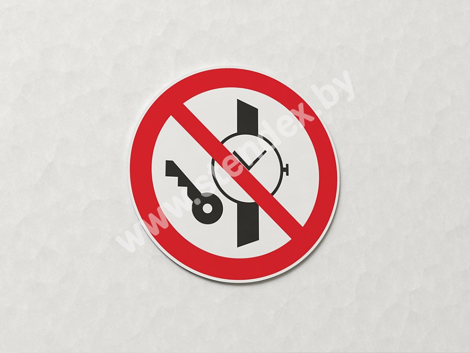 Знак Запрещается иметь при себе металлические предметы (арт. ЕК13)
